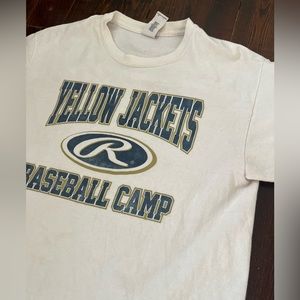 Georgia Tech Rawlings Yellow Jackets Baseball Camp T Shirt